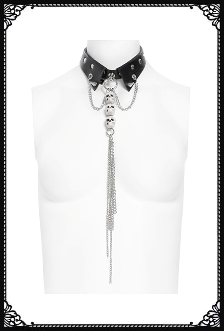 Devil Fashion Skully Punk Collar Choker