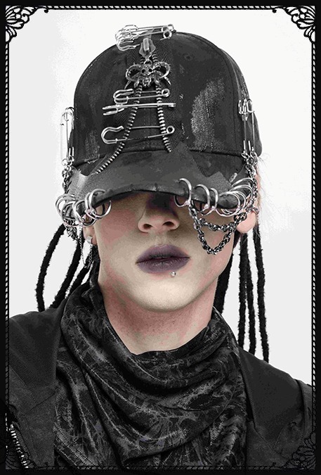 Devil Fashion Delyria Safety Pin Cap