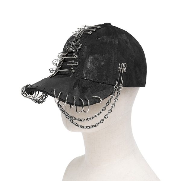 Devil Fashion Delyria Safety Pin Cap