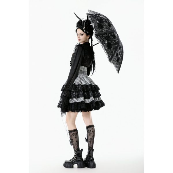Dark In Love Fara Gothic Umbrella