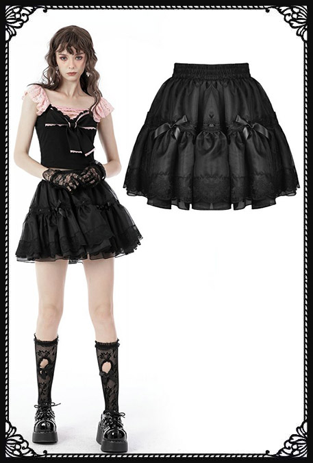 Dark in Love Cecilia Skirt (BK)