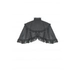 Dark In Love Alexandra Small Lace Embroidery Black Cape