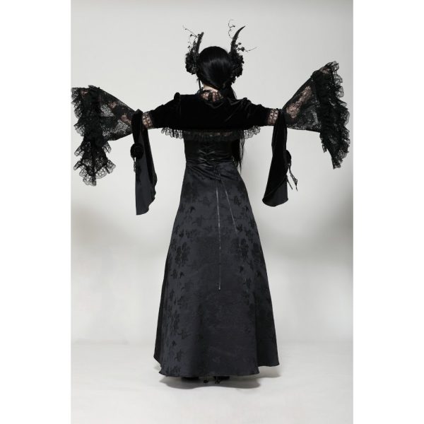 Dark In Love Milla Gothic Velvet Open Bolero