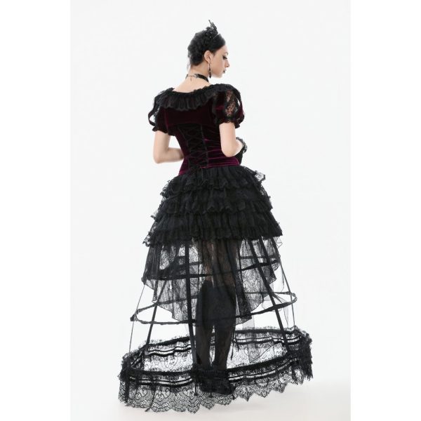 Dark In Love Bloodwine Velvet Red Gothic Bolero