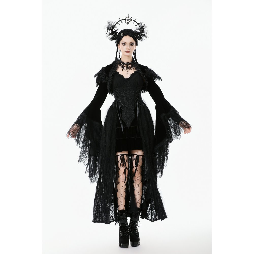 Dark In Love Mortis Puffy Shoulder & Dramatic Sleeves Gothic Bolero