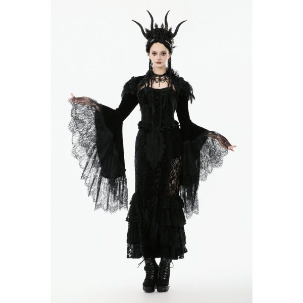 Dark In Love Mortis Puffy Shoulder & Dramatic Sleeves Gothic Bolero