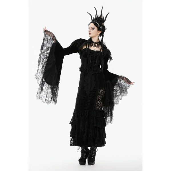 Dark In Love Mortis Puffy Shoulder & Dramatic Sleeves Gothic Bolero