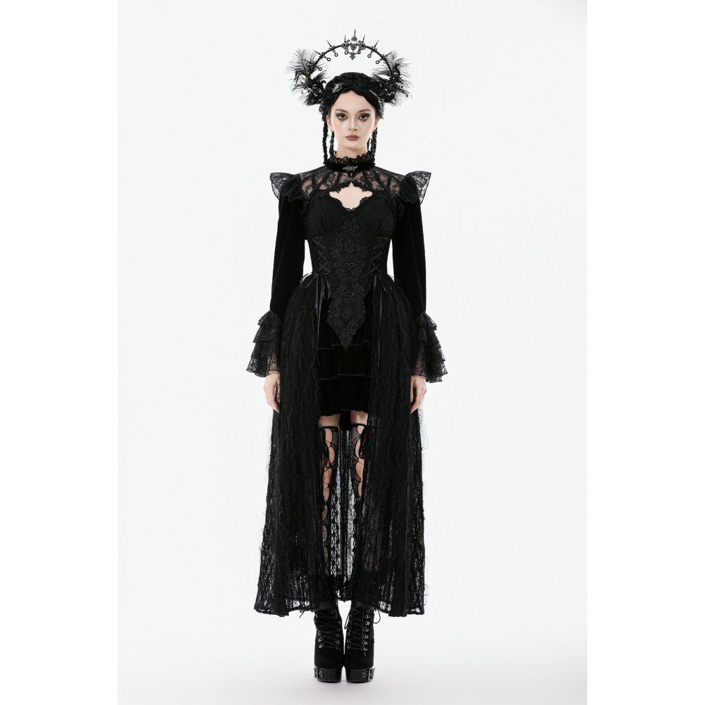 Dark In Love Elizabeta Lace Ruffle Gothic Bolero
