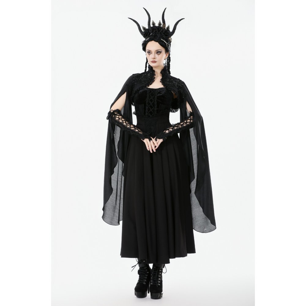 Dark In Love Nocturna Dramatic Bell Sleeves Bolero