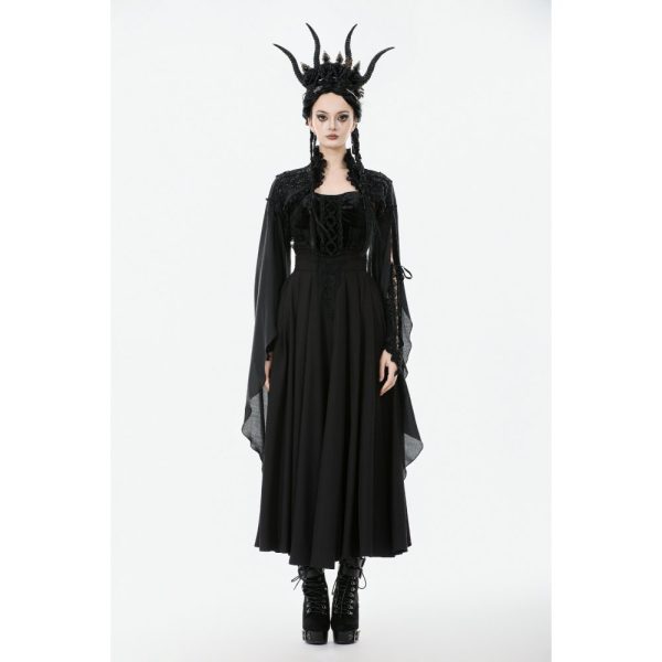 Dark In Love Nocturna Dramatic Bell Sleeves Bolero