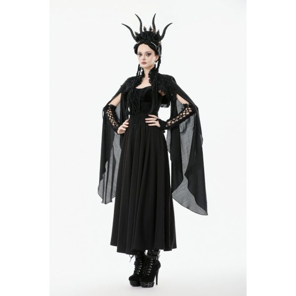 Dark In Love Nocturna Dramatic Bell Sleeves Bolero