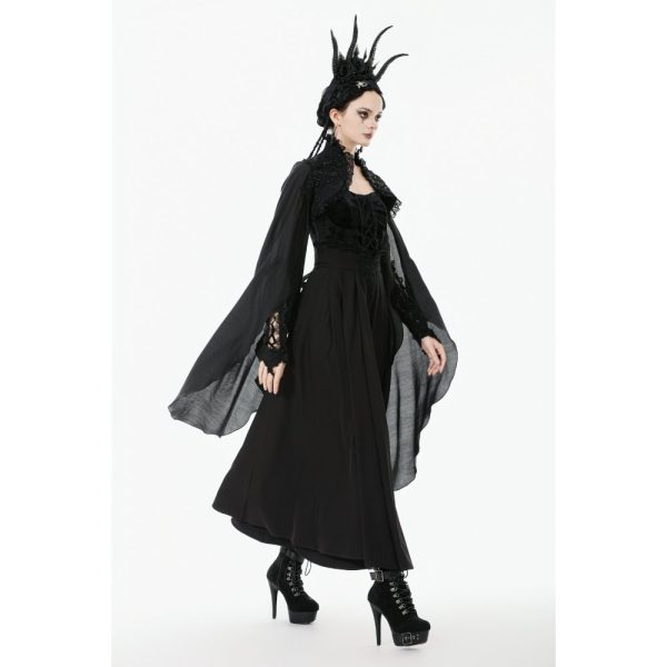 Dark In Love Nocturna Dramatic Bell Sleeves Bolero