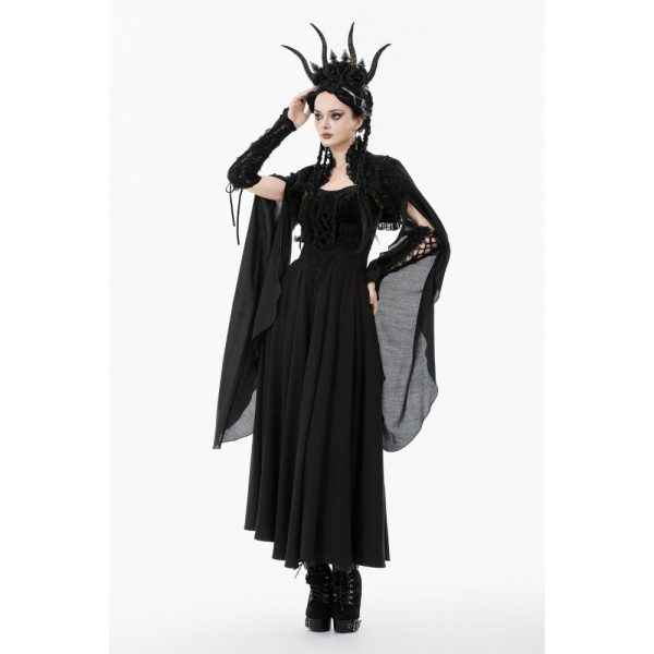 Dark In Love Nocturna Dramatic Bell Sleeves Bolero