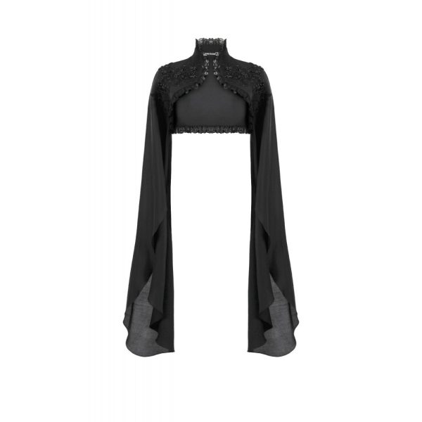Dark In Love Nocturna Dramatic Bell Sleeves Bolero