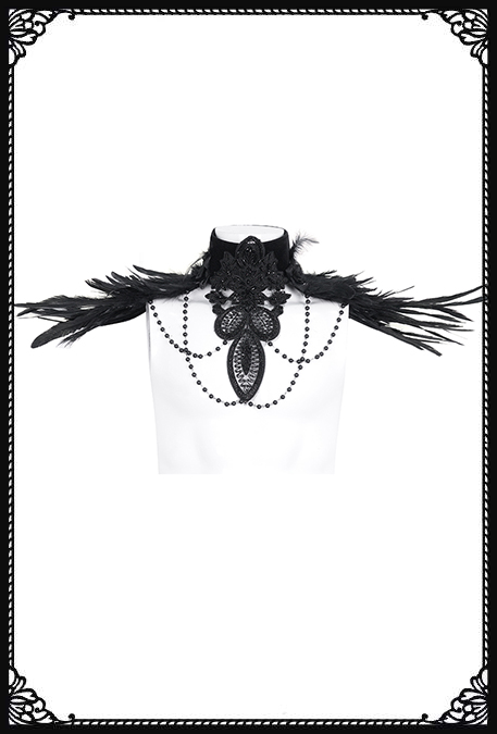Devil Fashion Akara Feather Bead Shrug