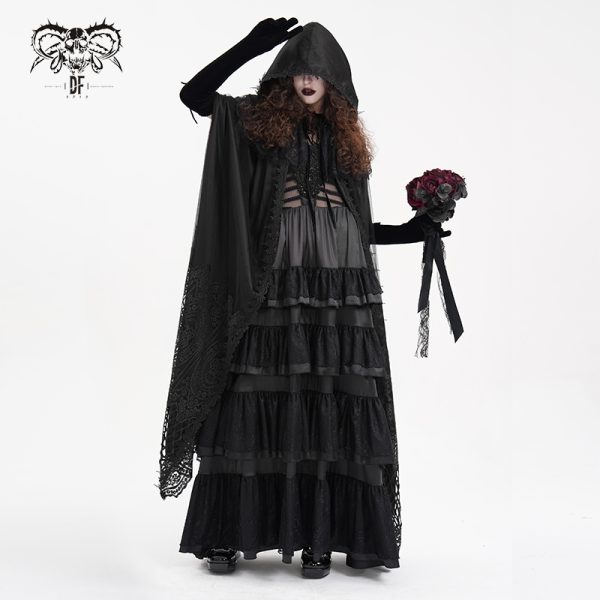 Devil Fashion Amaris Witch Black Cape