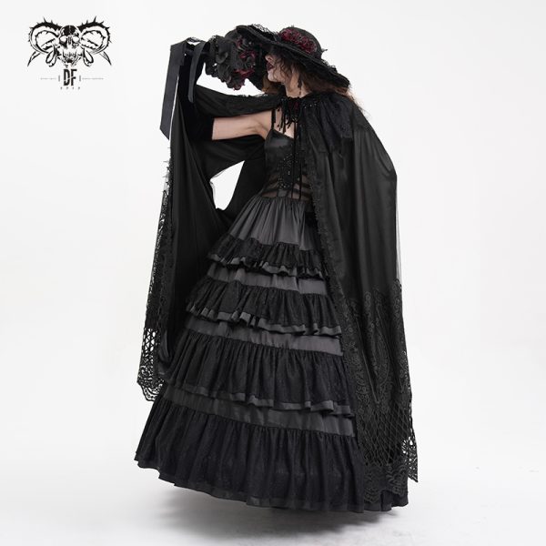 Devil Fashion Amaris Witch Black Cape