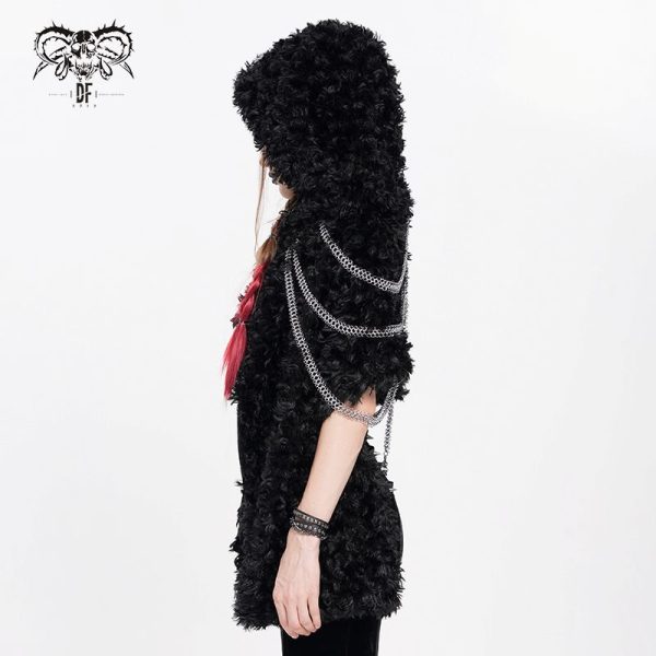 Devil Fashion Cute & Deadly Hooded Faux Fur Bolero