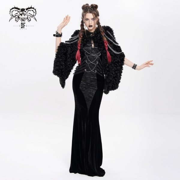 Devil Fashion Cute & Deadly Hooded Faux Fur Bolero
