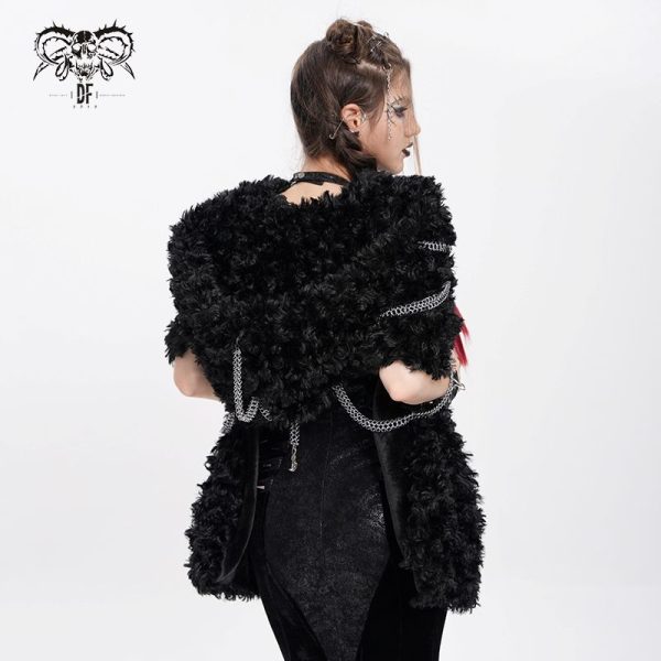 Devil Fashion Cute & Deadly Hooded Faux Fur Bolero
