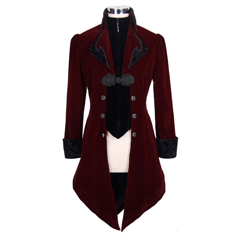 Devil Fashion Vladimir Gothic Coat(RD)