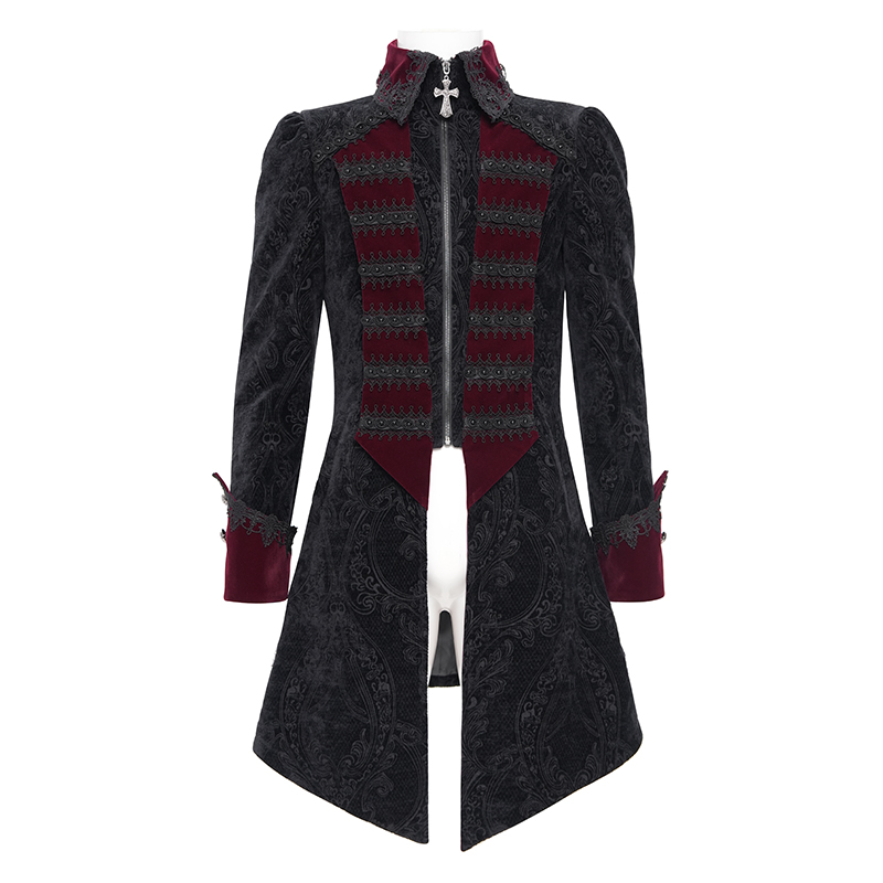 Devil Fashion Aamon Romantic Gothic Red & Black Jacket