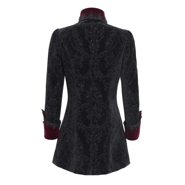 Devil Fashion Aamon Romantic Gothic Red & Black Jacket