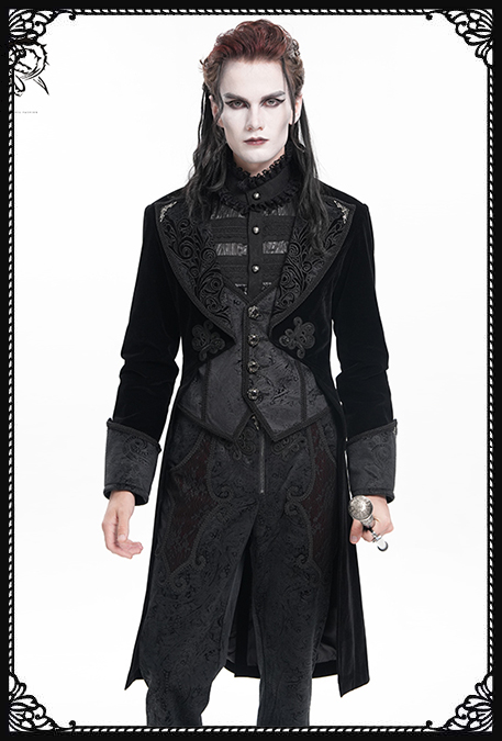 Devil Fashion Blood Lust Black Velvet Jacket