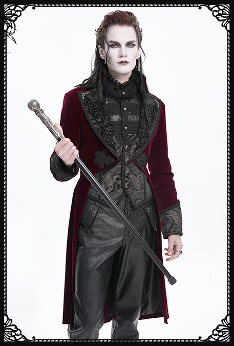 Devil Fashion Blood Lust Red Velvet Jacket