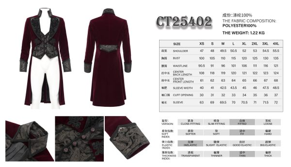 Devil Fashion Blood Lust Red Velvet Jacket