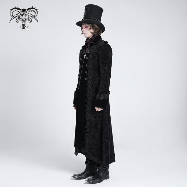 Devil Fashion Cillian Gothic Embroidered Coat
