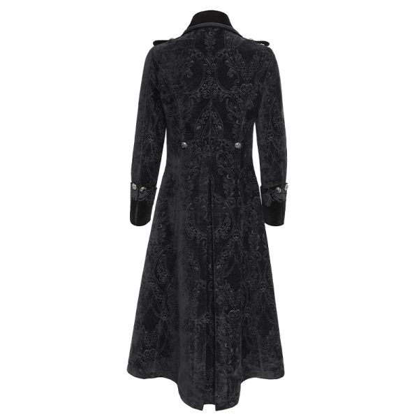 Devil Fashion Cillian Gothic Embroidered Coat