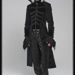 Devil Fashion Bram Long Damask Black Jacket