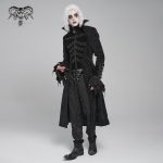 Devil Fashion Bram Long Damask Black Jacket
