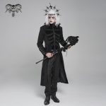 Devil Fashion Bram Long Damask Black Jacket