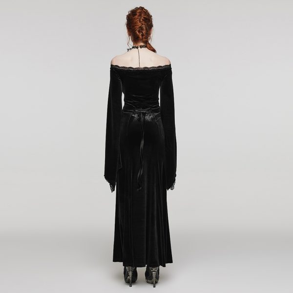 Punk Rave Empress Long Velvet Dress