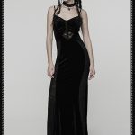 Punk Rave Bleeding Heart Lace Details Gothic Dress