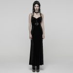 Punk Rave Bleeding Heart Lace Details Gothic Dress