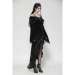 Dark In Love Shadowfall Draped Slit Hem Gothic Dress