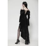 Dark In Love Shadowfall Draped Slit Hem Gothic Dress