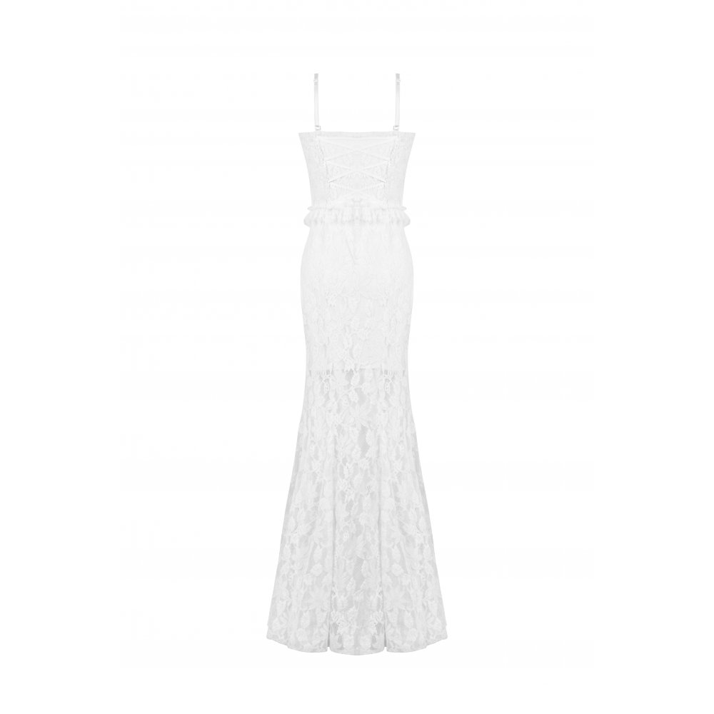 Dark In Love Dead Bride White Gothic Lace Dress
