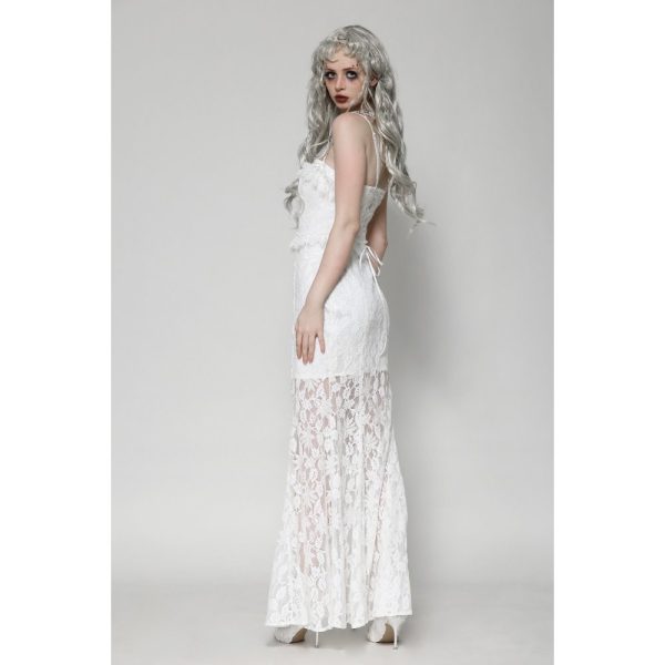 Dark In Love Dead Bride White Gothic Lace Dress