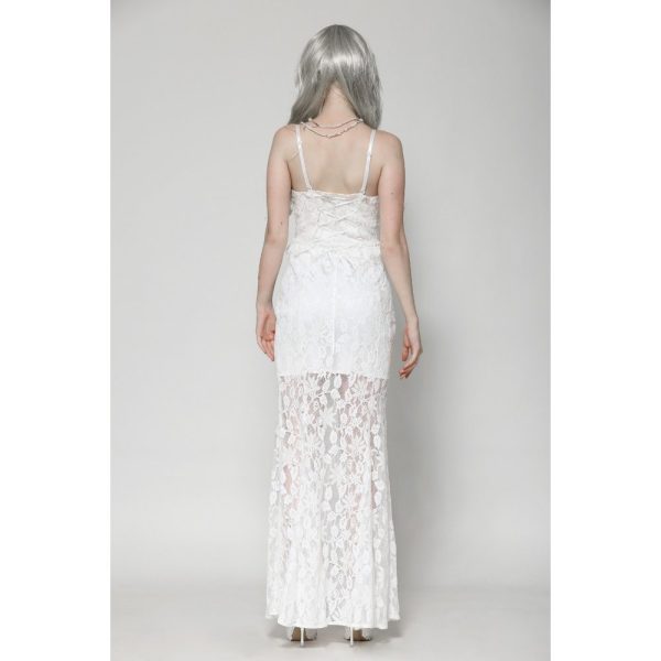 Dark In Love Dead Bride White Gothic Lace Dress