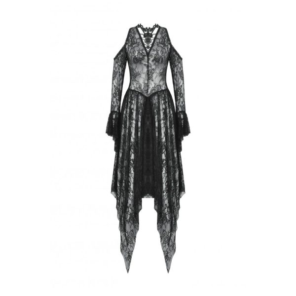 Dark In Love Eldrene Off Shoulder Lace Gothic Dress