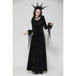 Dark In Love Demona Bell Sleeve Velvet Dress