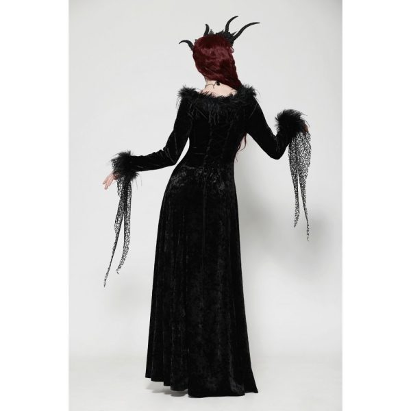 Dark In Love Demona Bell Sleeve Velvet Dress