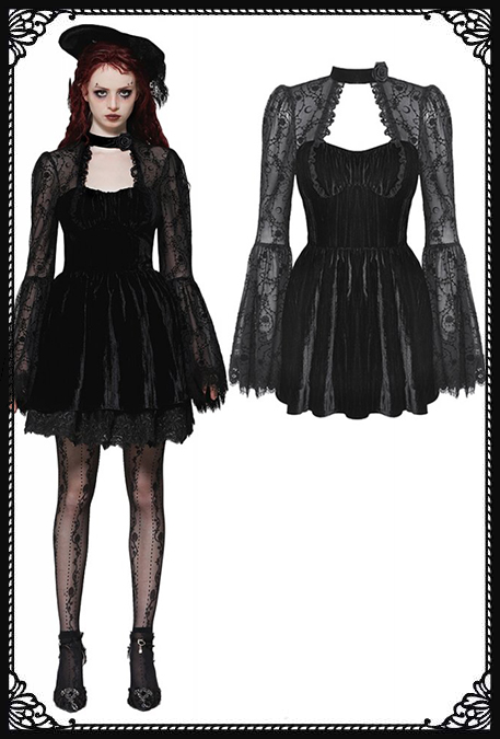 Dark In Love Jacqueline Gothic Baby Doll Dress