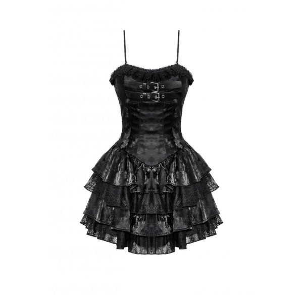 Dark In Love Misa Ruffle Gothic Dress