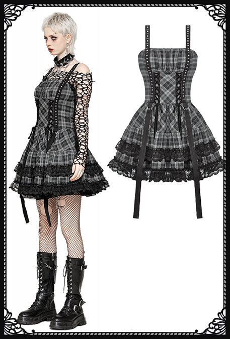 Dark In Love Lamaya Tartan Dress