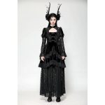Dark In Love Gwendoline Long Velvety Lace Dress